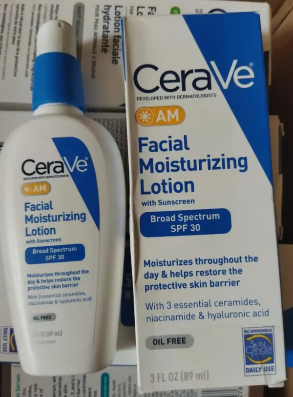 CeraVe AM Facial Moisturizing Lotion SPF 30 | 3 fl oz | 89 ml